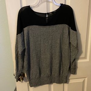 Black and grey top
